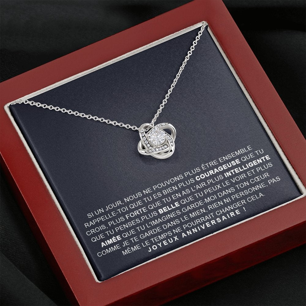 ANNIMERVEILLE • COLLIER ANNIVERSAIRE FILLE Noeud d'Amour - Lehnaa