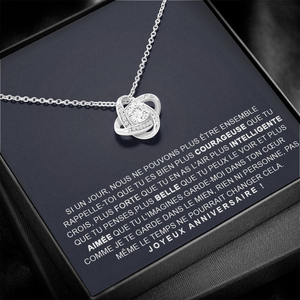 ANNIMERVEILLE • COLLIER ANNIVERSAIRE FILLE Noeud d'Amour - Lehnaa
