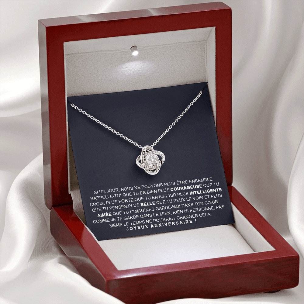 ANNIMERVEILLE • COLLIER ANNIVERSAIRE FILLE Noeud d'Amour - Lehnaa