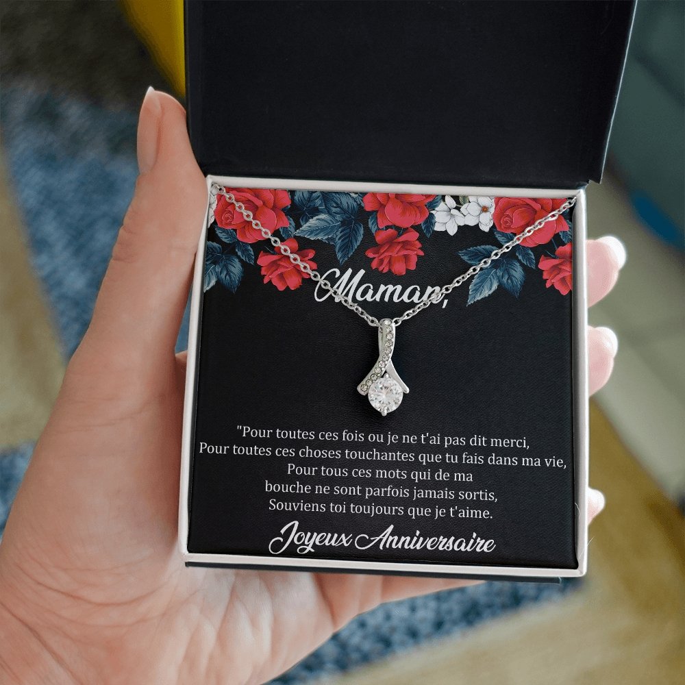 ANNIMERVEILLE • COLLIER ANNIVERSAIRE MAMAN • MEILLEURE MAMAN DU MONDE Elixir - Lehnaa