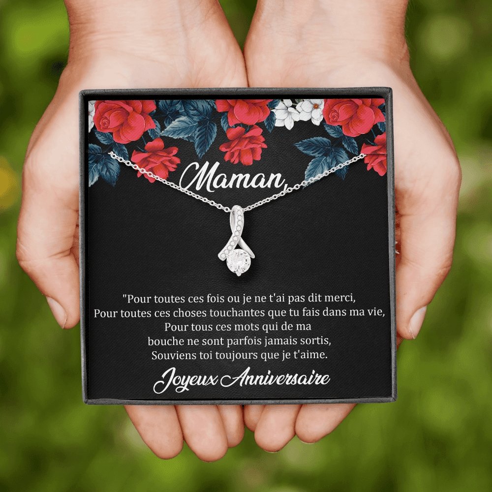 ANNIMERVEILLE • COLLIER ANNIVERSAIRE MAMAN • MEILLEURE MAMAN DU MONDE Elixir - Lehnaa