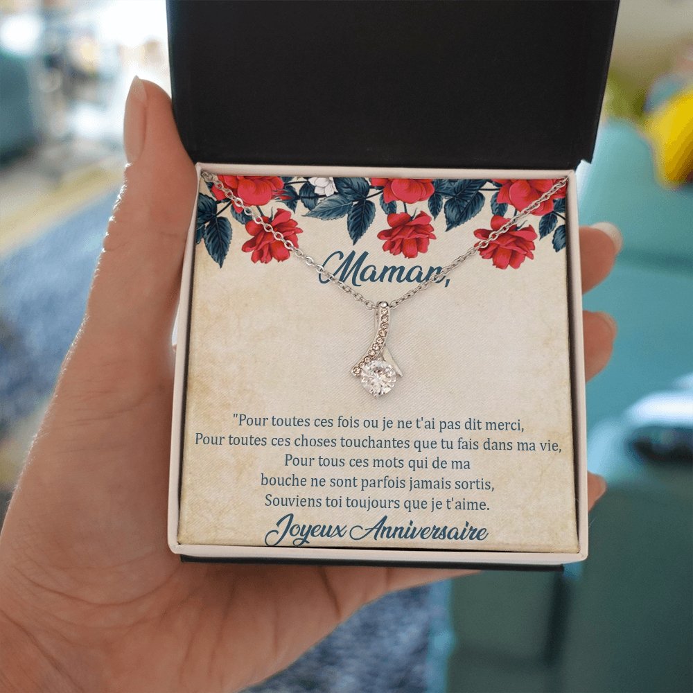 ANNIMERVEILLE • Collier Anniversaire Maman • Meilleure maman du monde Elixir - Lehnaa