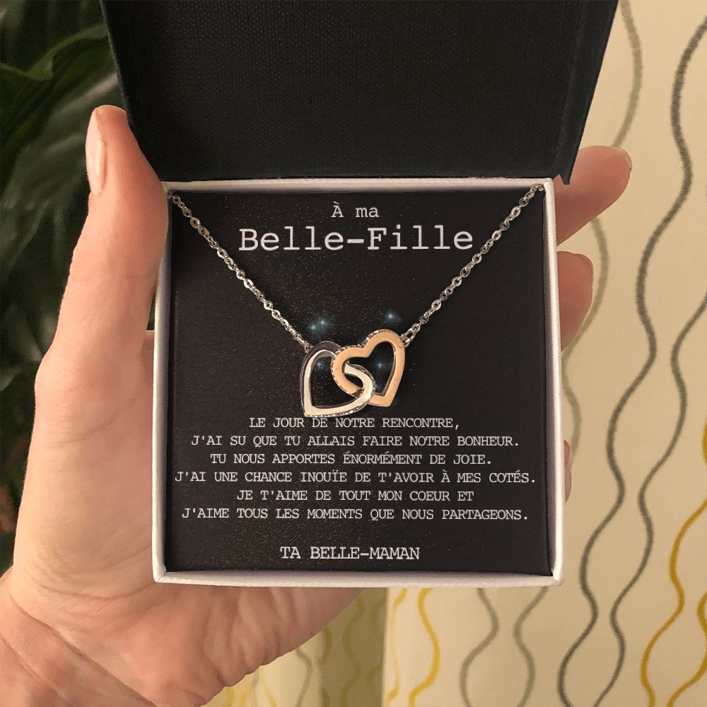 BELLA • Collier Belle-Fille Double Cœur - Lehnaa