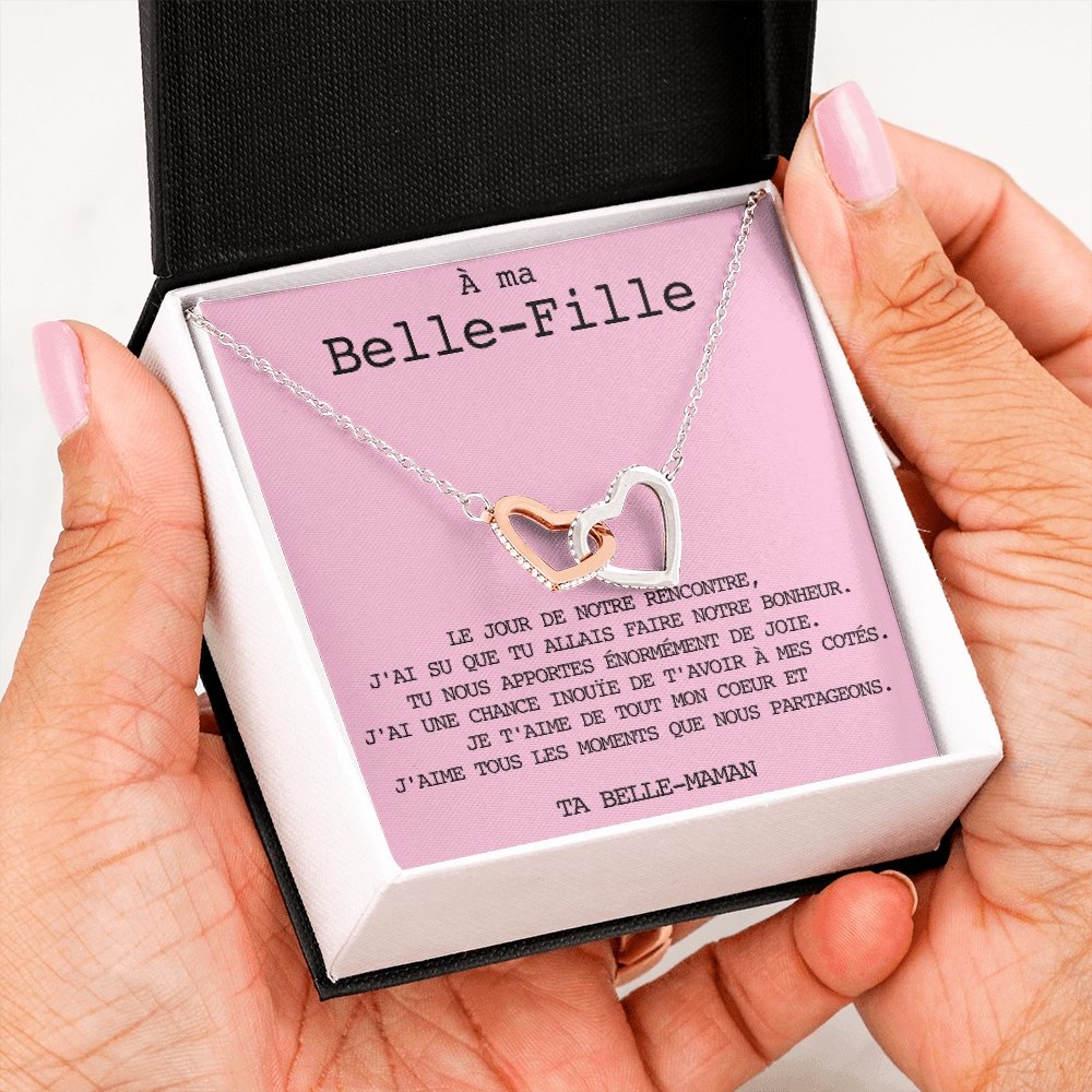 BELLA • Collier Belle-Fille Double Cœur - Lehnaa