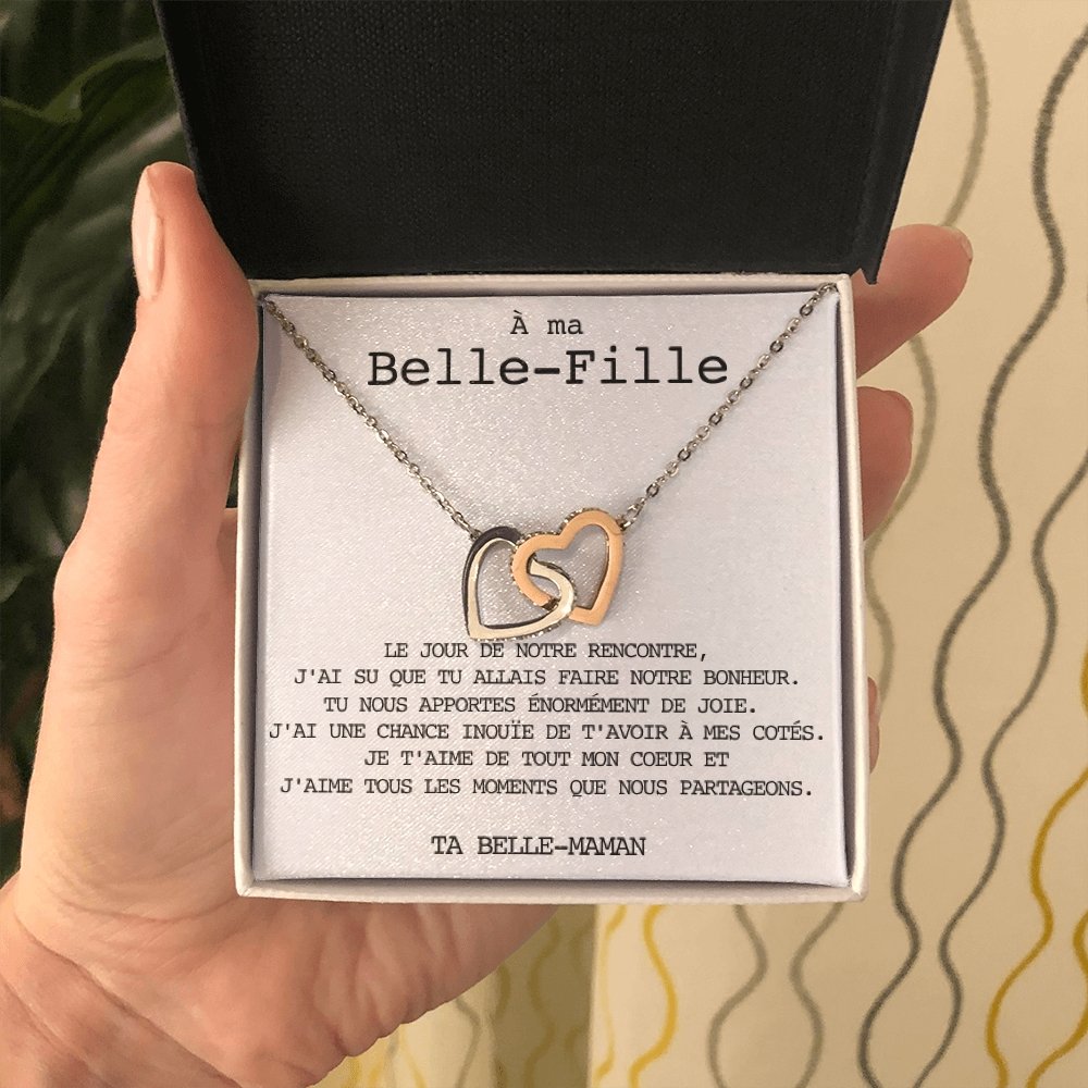 BELLA • Collier Belle-Fille Double Cœur - Lehnaa