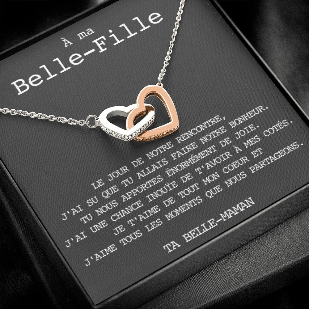 BELLA • Collier Belle-Fille Double Cœur - Lehnaa