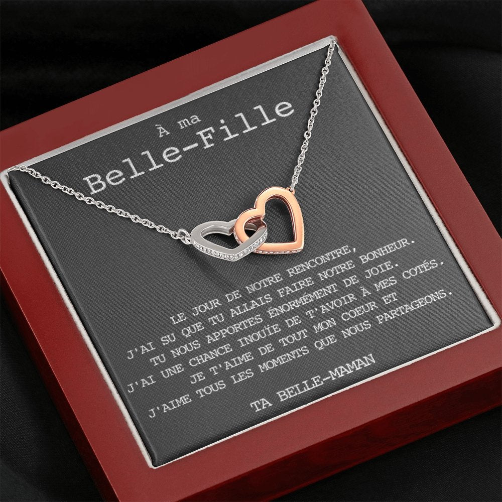 BELLA • Collier Belle-Fille Double Cœur - Lehnaa
