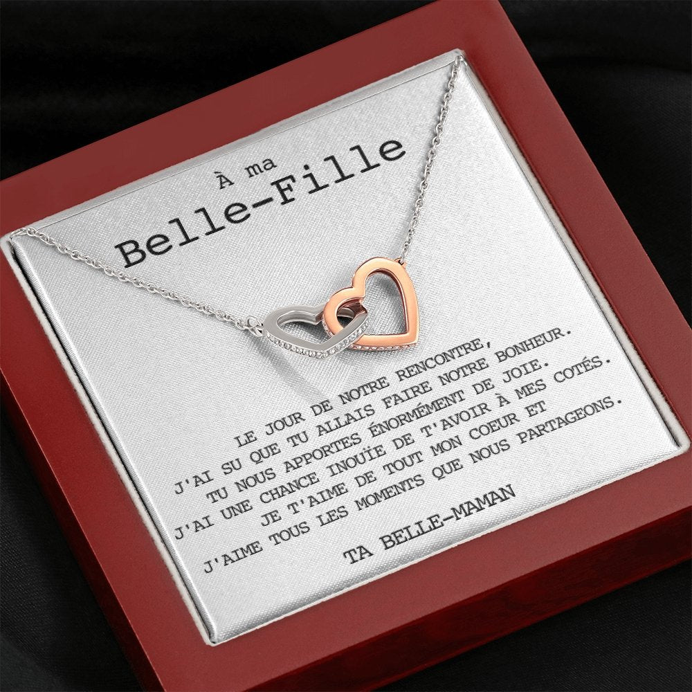 BELLA • Collier Belle-Fille Double Cœur - Lehnaa