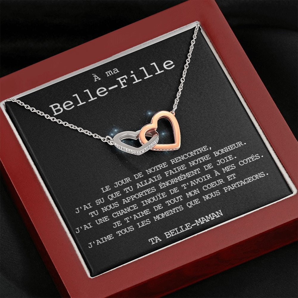 BELLA • Collier Belle-Fille Double Cœur - Lehnaa