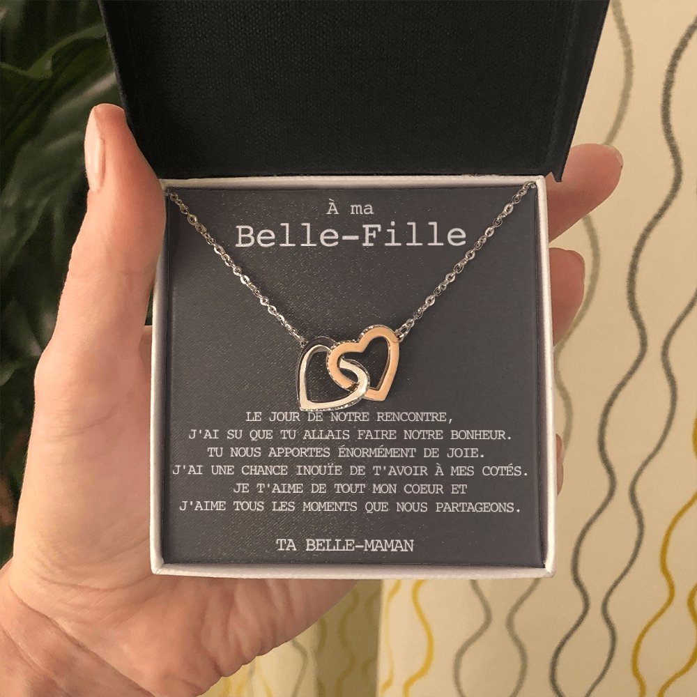 BELLA • Collier Belle-Fille Double Cœur - Lehnaa