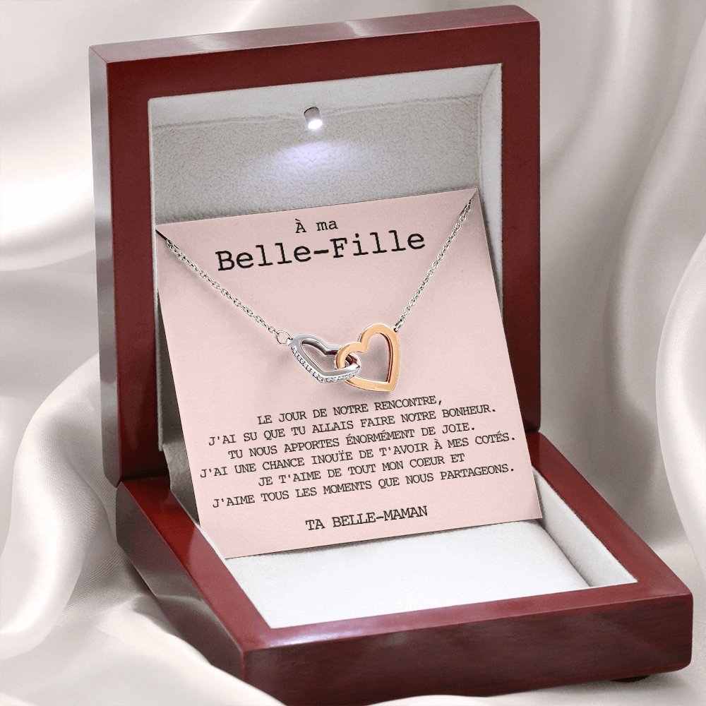 BELLA • Collier Belle-Fille Double Cœur - Lehnaa