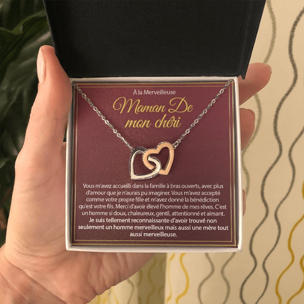 BELMOM • COLLIER BELLE-MÈRE Double Cœur - Lehnaa