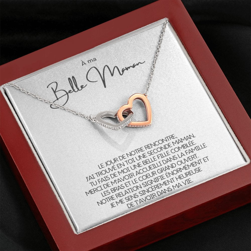 BELMOM • COLLIER BELLE-MÈRE Double Cœur - Lehnaa