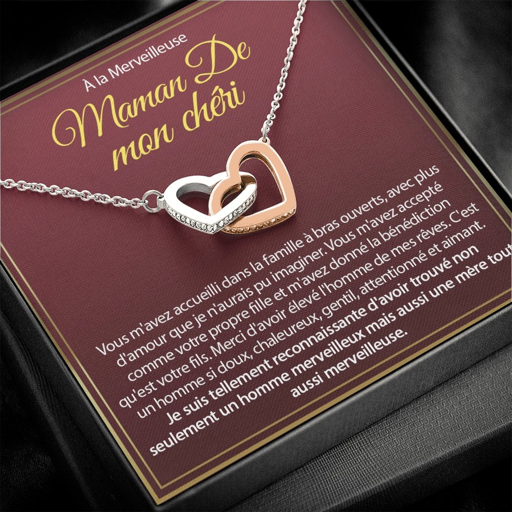 BELMOM • COLLIER BELLE-MÈRE Double Cœur - Lehnaa