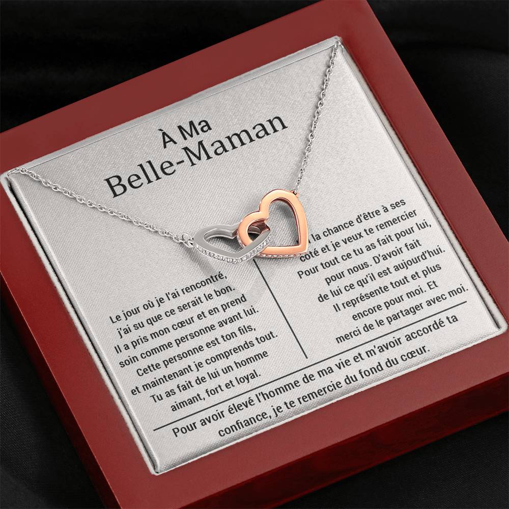 BELMOM • COLLIER BELLE-MÈRE Double Cœur - Lehnaa