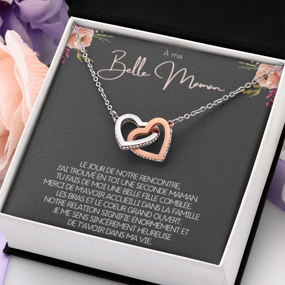 BELMOM • COLLIER BELLE-MÈRE Double Cœur - Lehnaa