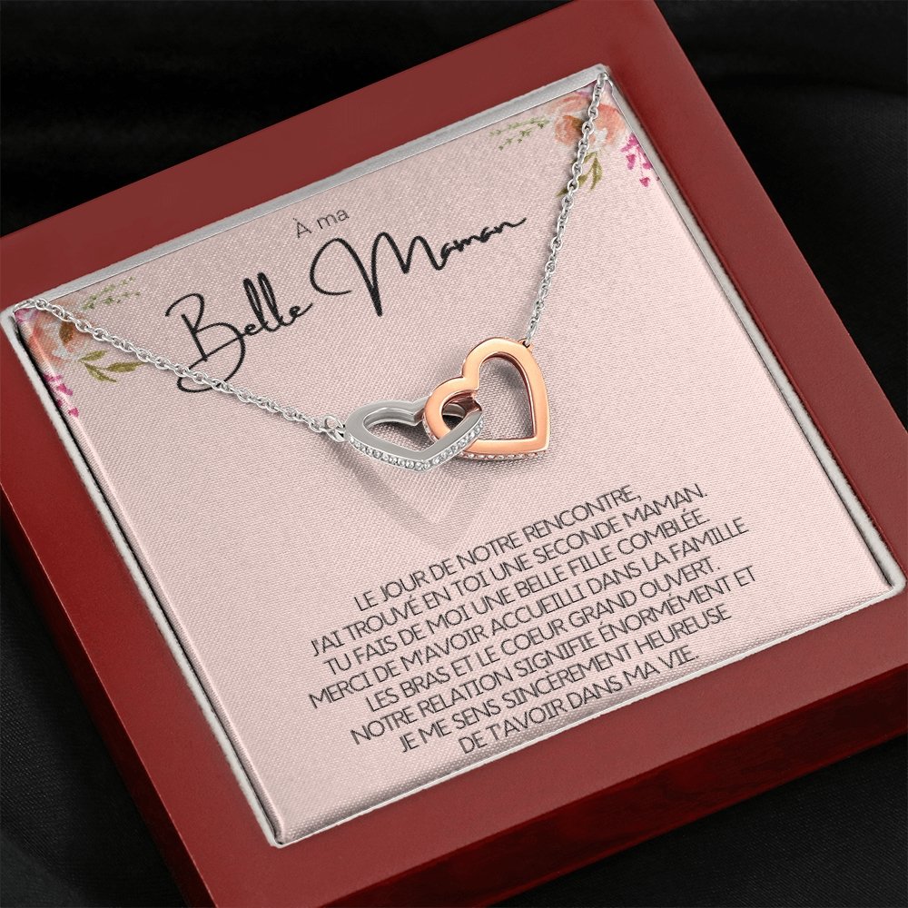 BELMOM • COLLIER BELLE-MÈRE Double Cœur - Lehnaa
