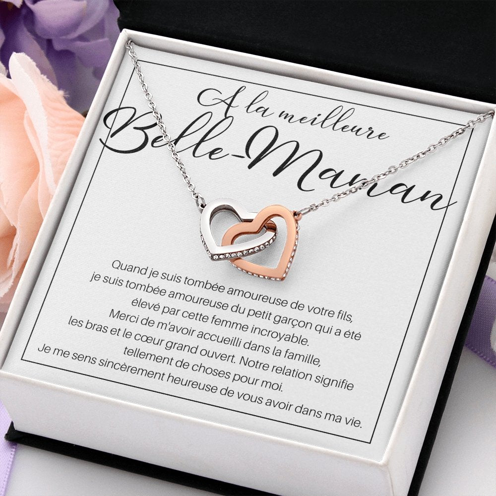 BELMOM • COLLIER BELLE-MÈRE Double Cœur - Lehnaa