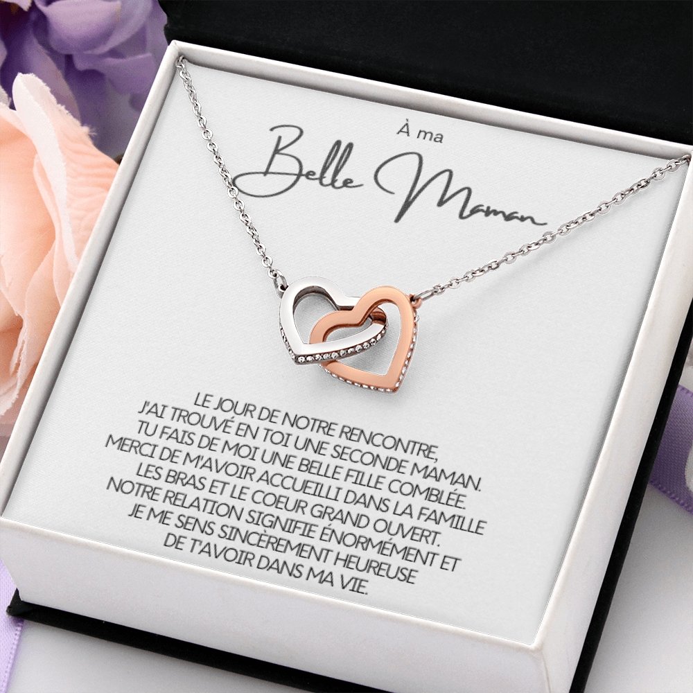 BELMOM • COLLIER BELLE-MÈRE Double Cœur - Lehnaa