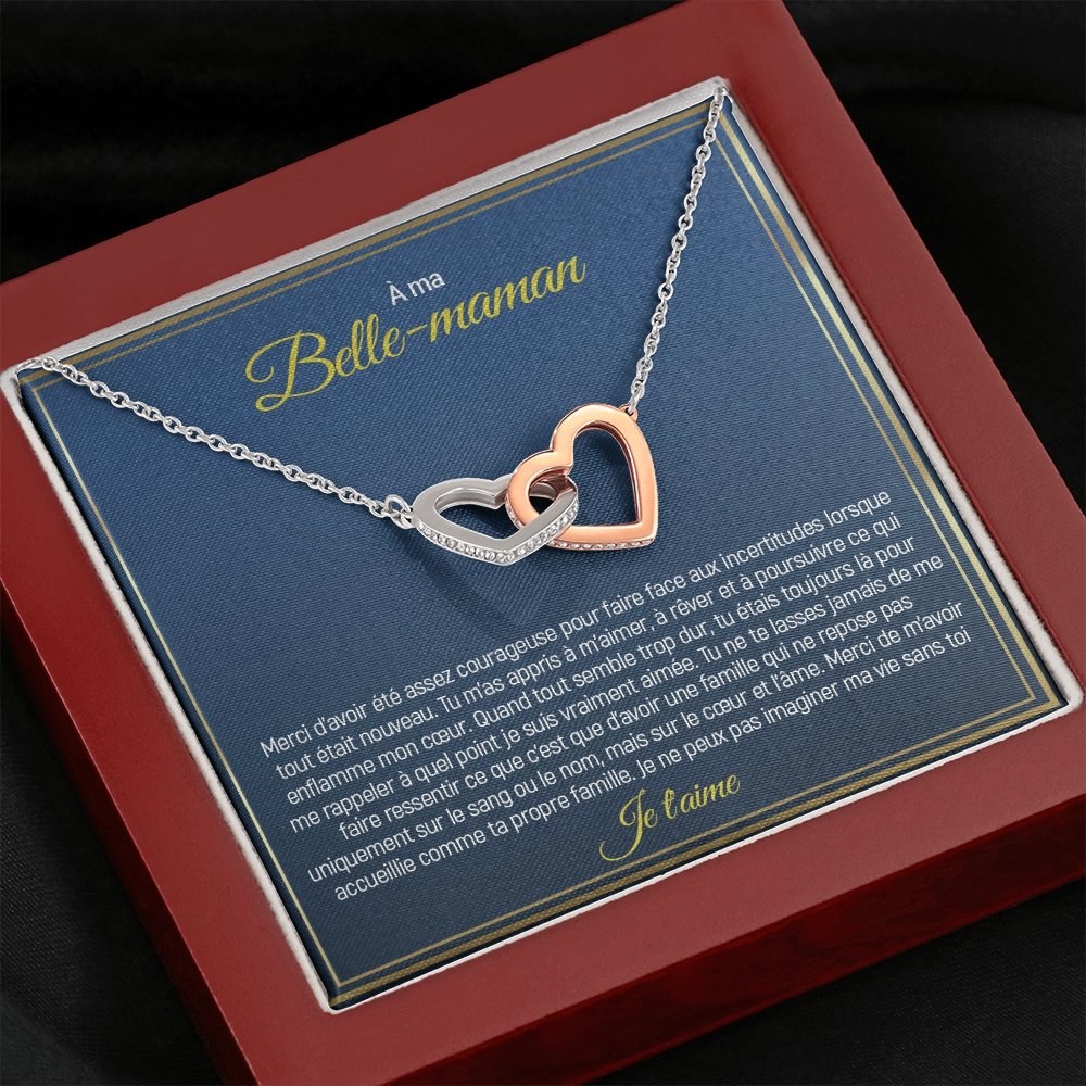 BELMOM • COLLIER BELLE-MÈRE Double Cœur - Lehnaa