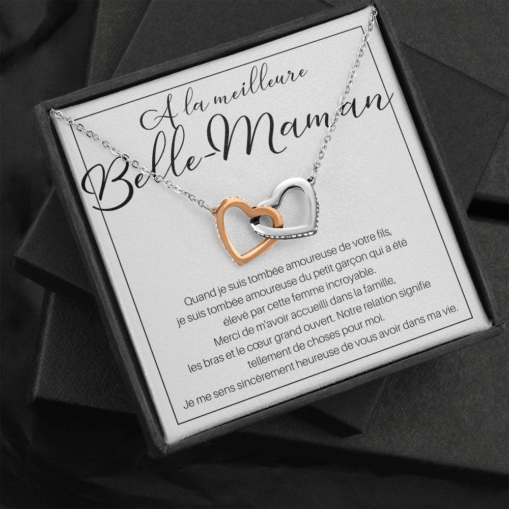 BELMOM • COLLIER BELLE-MÈRE Double Cœur - Lehnaa