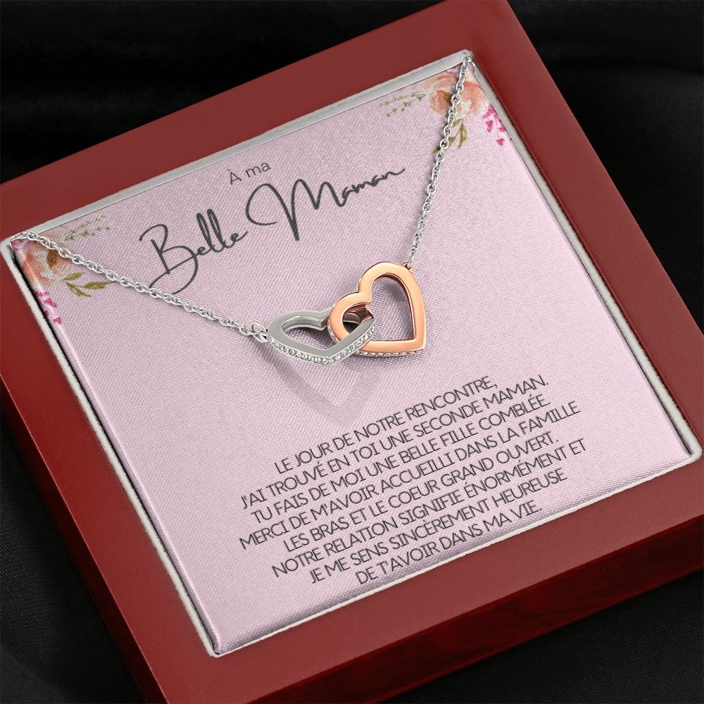 BELMOM • COLLIER BELLE-MÈRE Double Cœur - Lehnaa