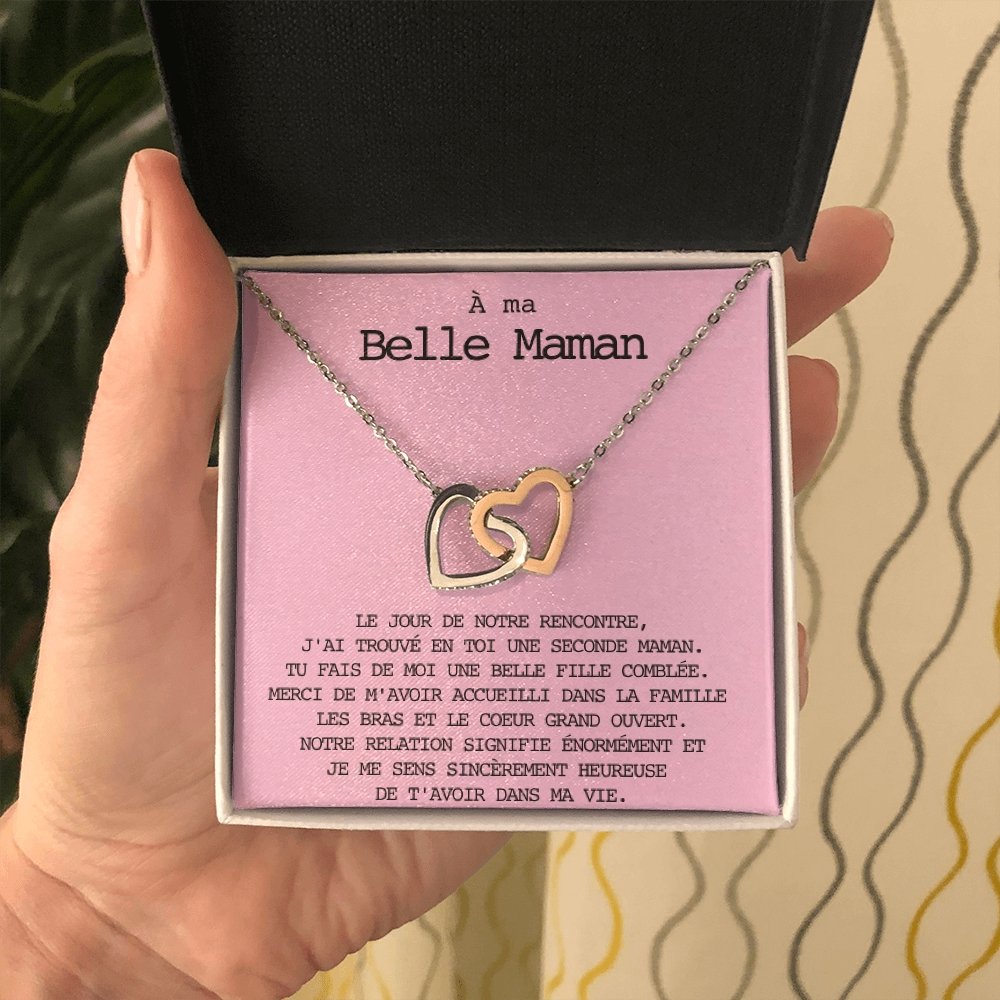 BELMOM • COLLIER BELLE-MÈRE DOUBLE COEUR - Lehnaa
