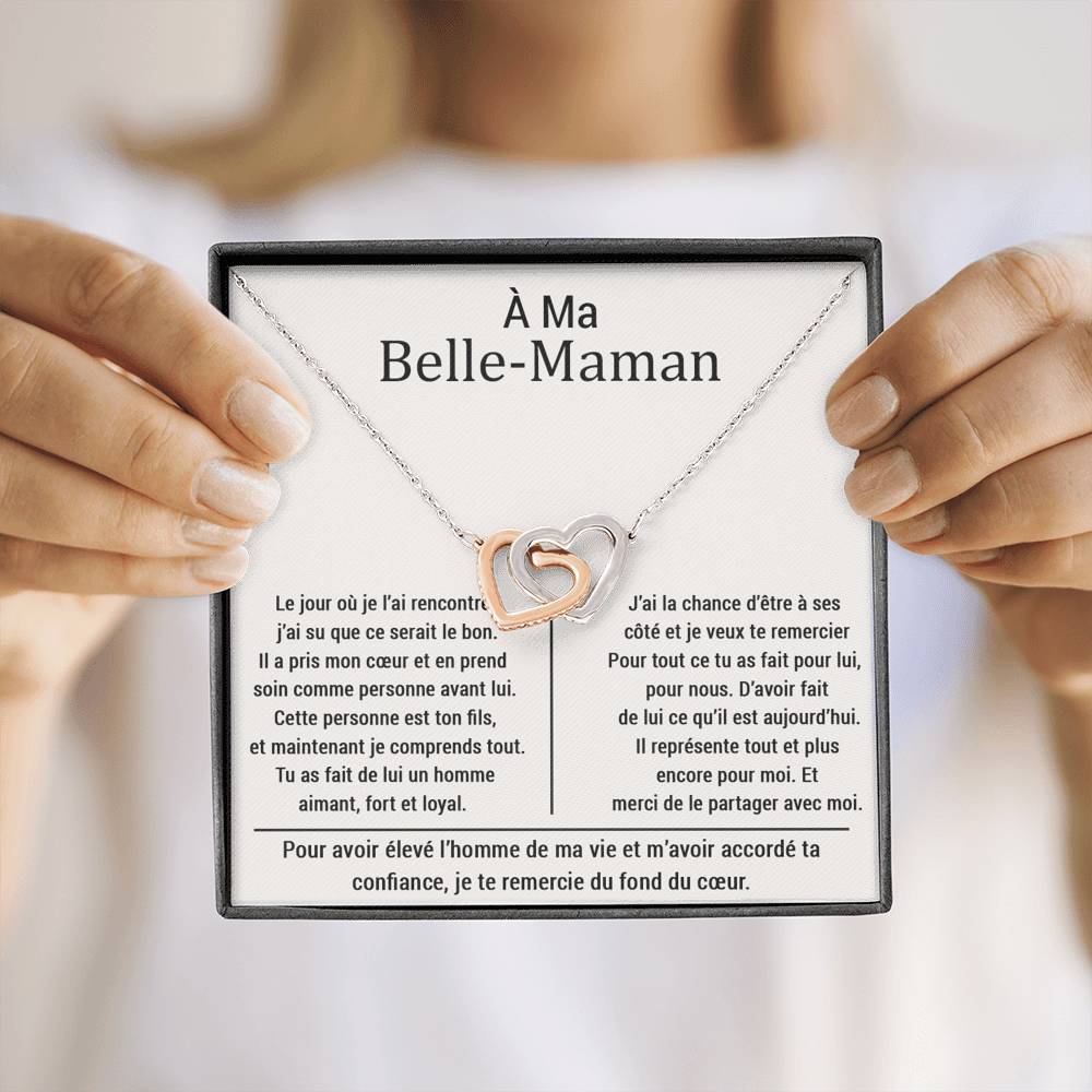 BELMOM • COLLIER BELLE-MÈRE Double Cœur - Lehnaa