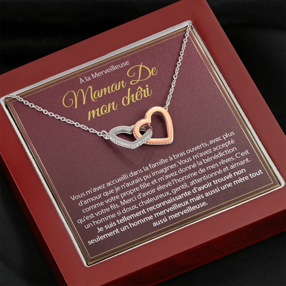 BELMOM • COLLIER BELLE-MÈRE Double Cœur - Lehnaa