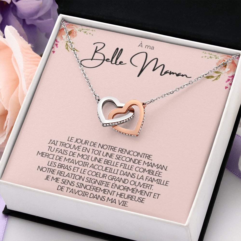 BELMOM • COLLIER BELLE-MÈRE Double Cœur - Lehnaa