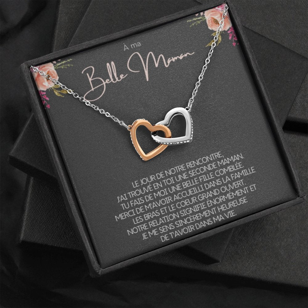 BELMOM • COLLIER BELLE-MÈRE Double Cœur - Lehnaa