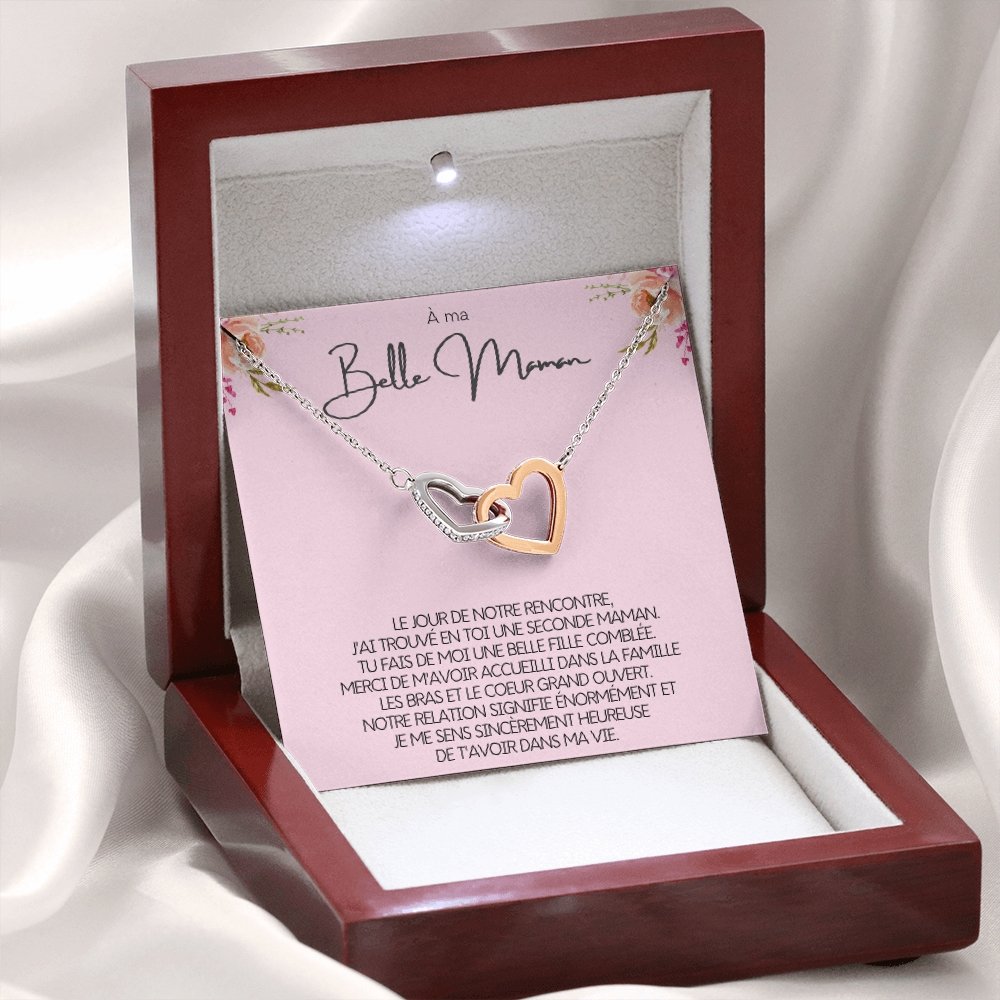 BELMOM • COLLIER BELLE-MÈRE Double Cœur - Lehnaa