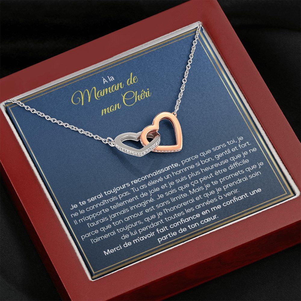 BELMOM • COLLIER BELLE-MÈRE Double Cœur - Lehnaa