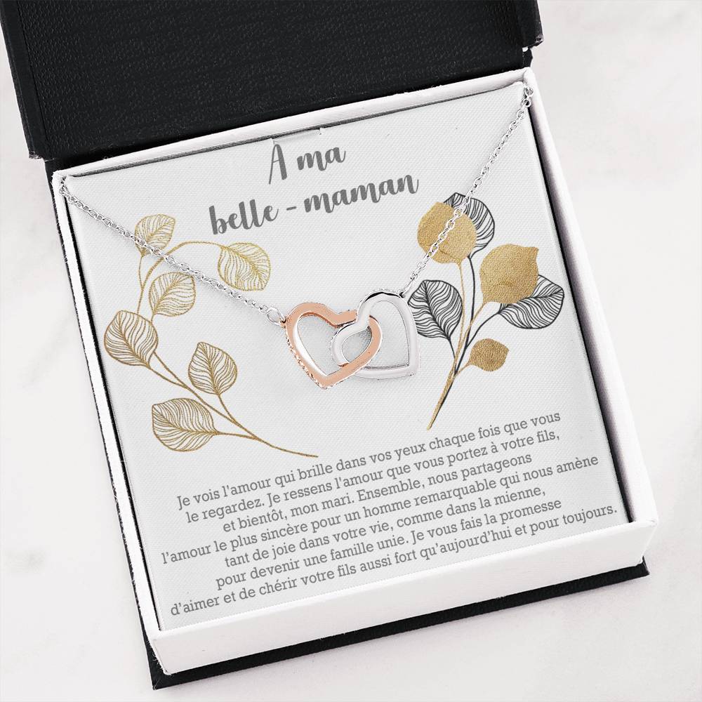 BELMOM • COLLIER BELLE-MÈRE Double Cœur - Lehnaa