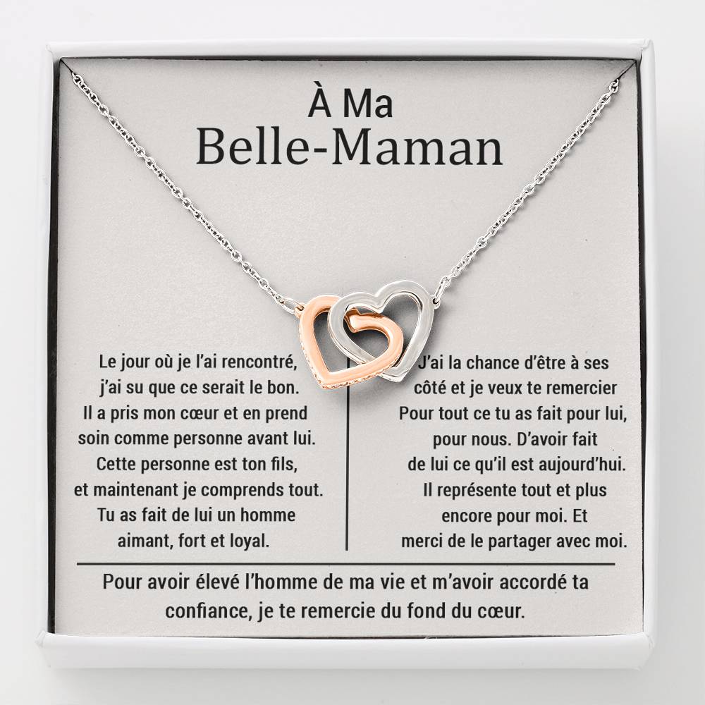 BELMOM • COLLIER BELLE-MÈRE Double Cœur - Lehnaa