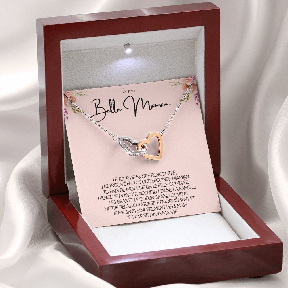 BELMOM • COLLIER BELLE-MÈRE Double Cœur - Lehnaa