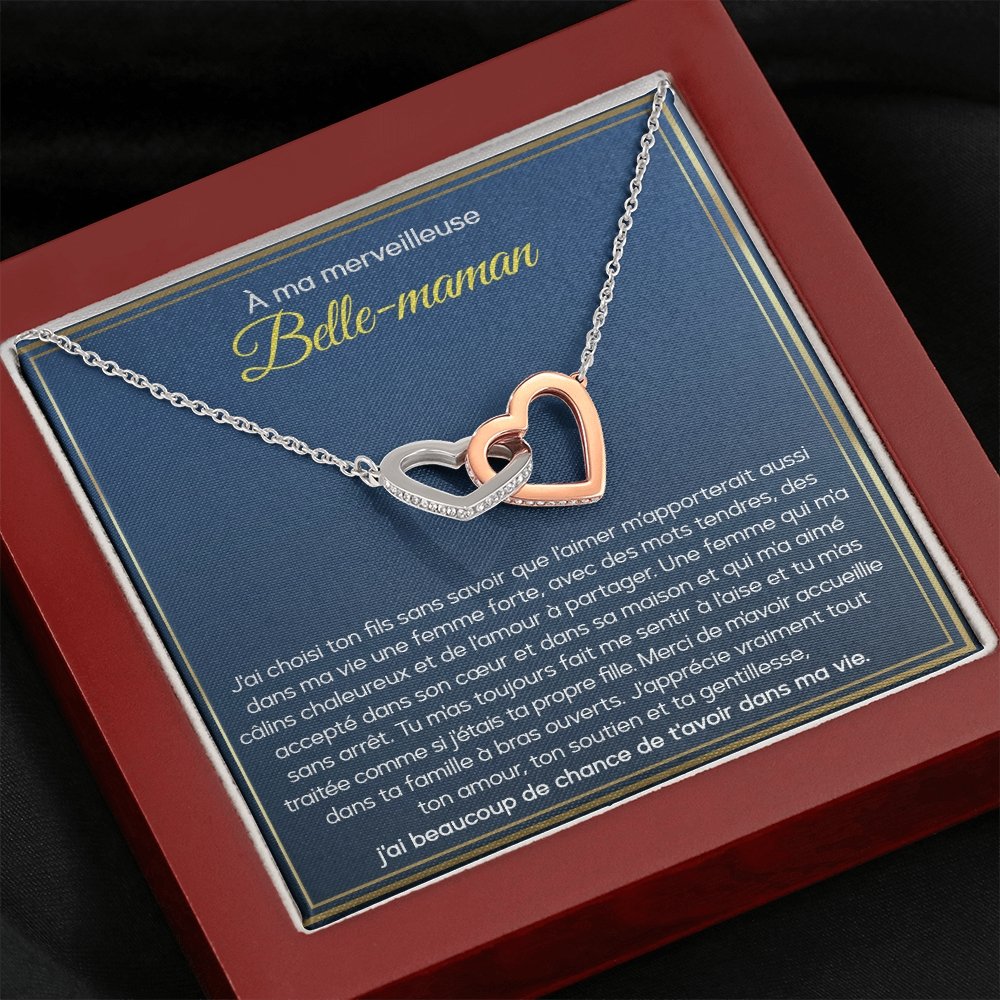 BELMOM • COLLIER BELLE-MÈRE Double Cœur - Lehnaa