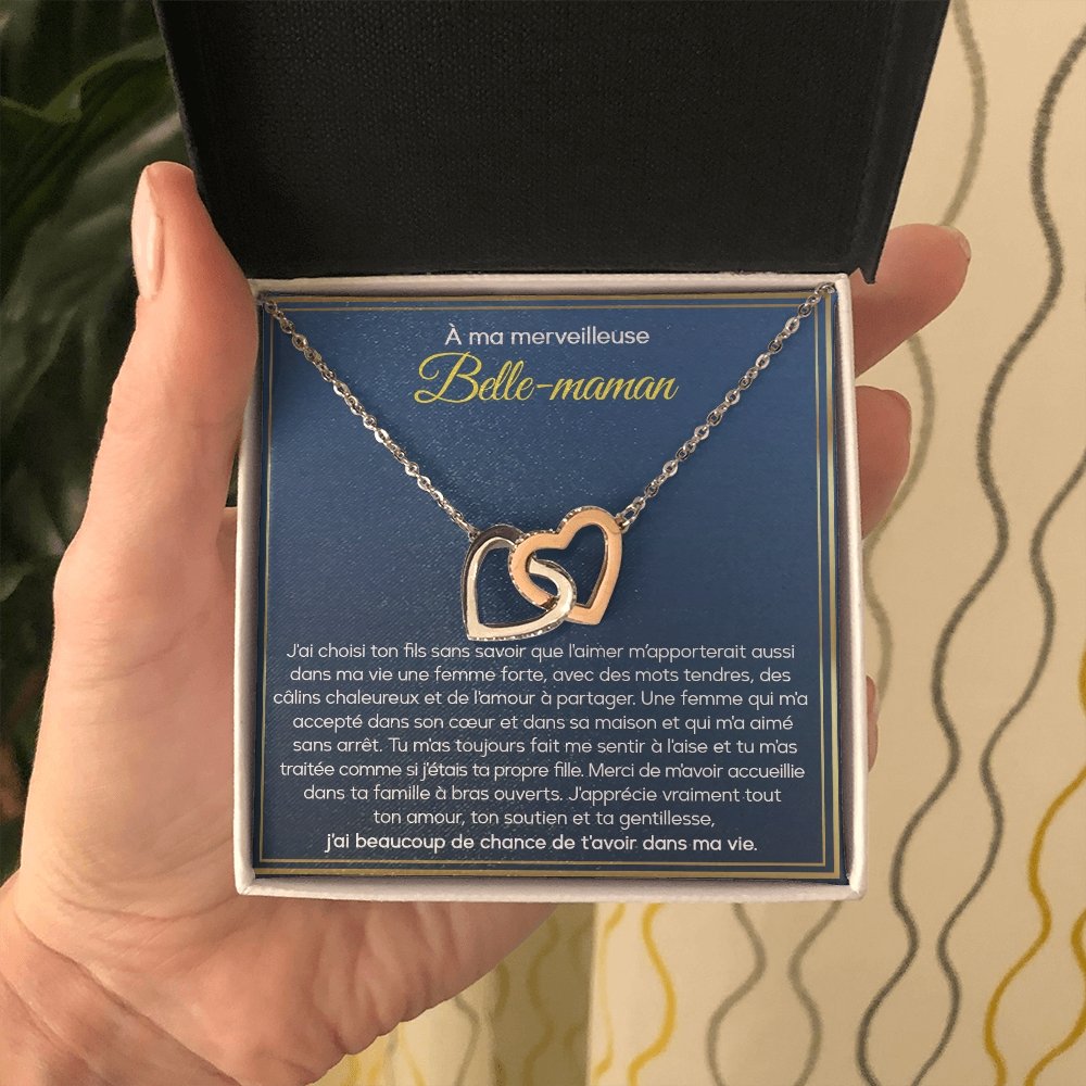 BELMOM • COLLIER BELLE-MÈRE Double Cœur - Lehnaa