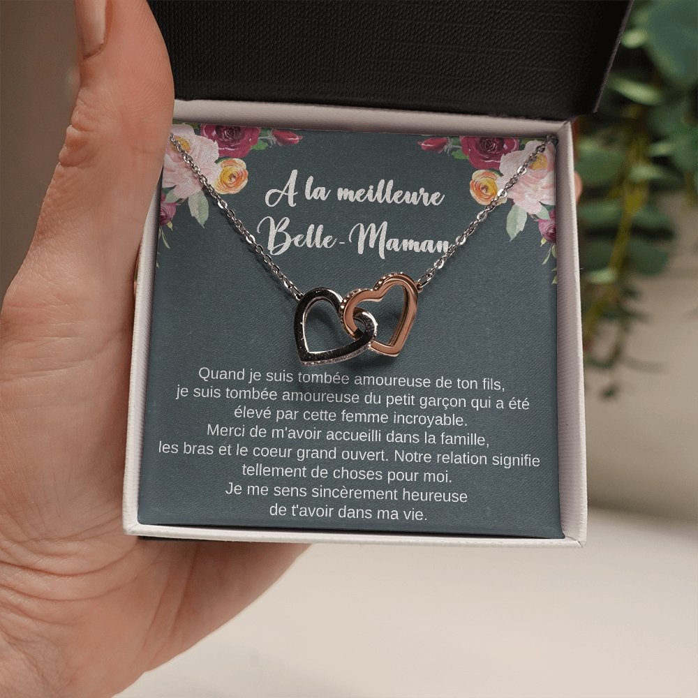 BELMOM • COLLIER BELLE-MÈRE VERSION FEMME Double Cœur - Lehnaa