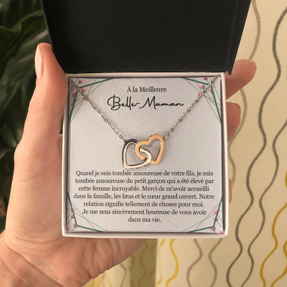 BELMOM • COLLIER BELLE-MÈRE VERSION FEMME Double Cœur - Lehnaa