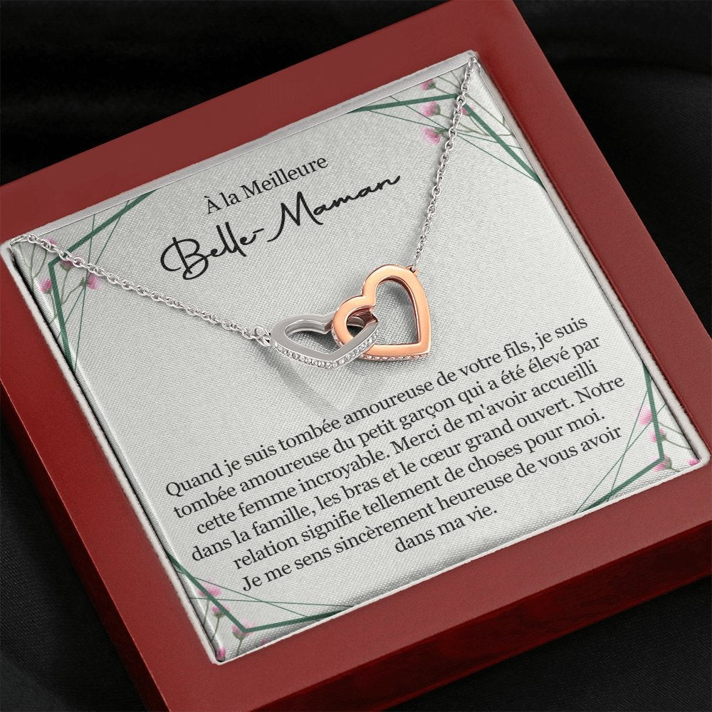 BELMOM • COLLIER BELLE-MÈRE VERSION FEMME Double Cœur - Lehnaa