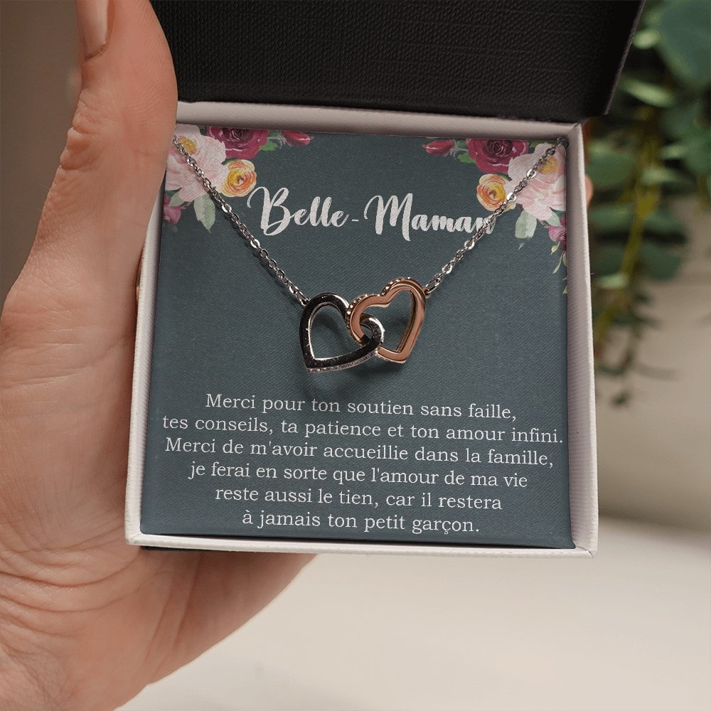 BELMOM • COLLIER BELLE-MÈRE VERSION FEMME Double Cœur - Lehnaa