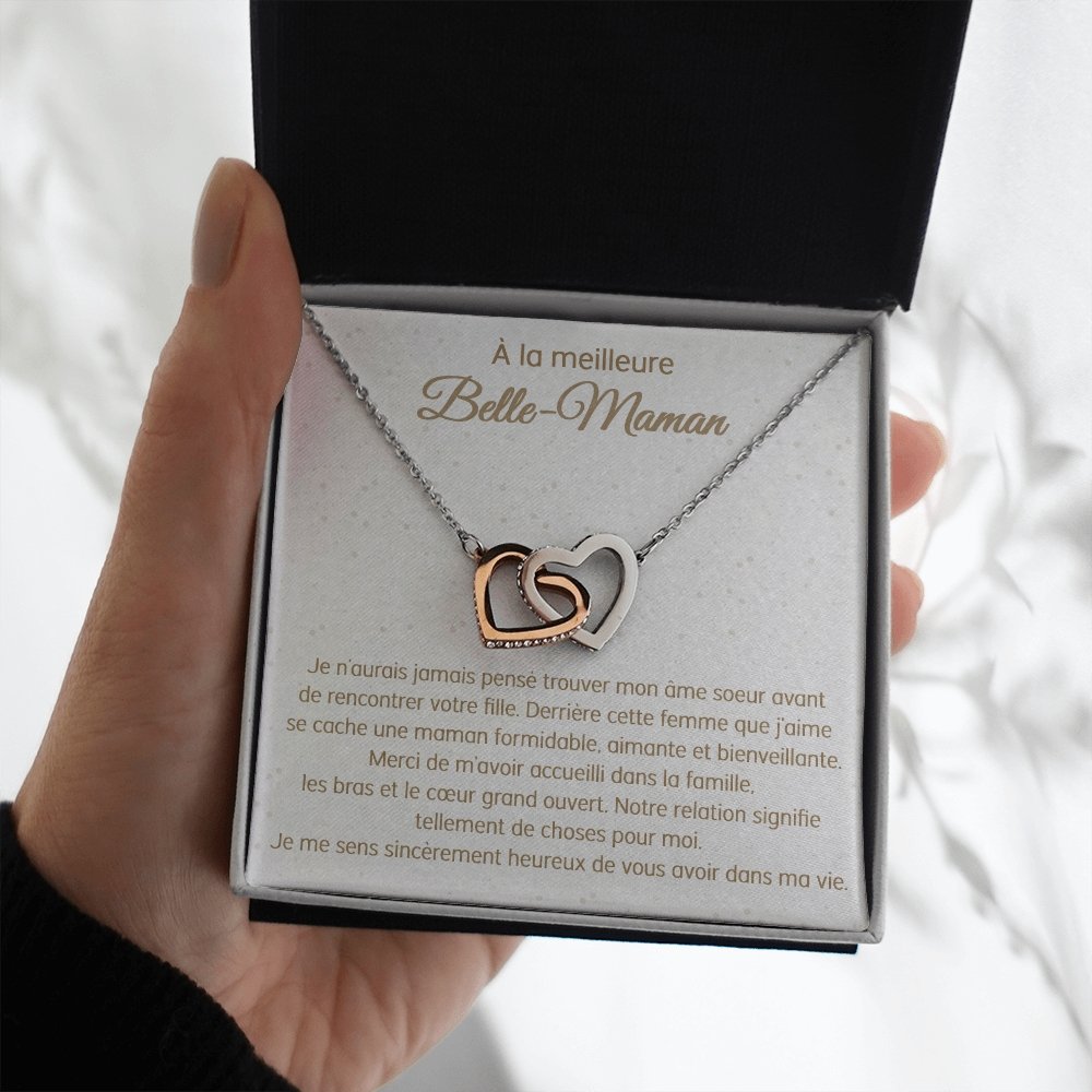 BELMOM • COLLIER BELLE-MÈRE VERSION HOMME Double Cœur - Lehnaa