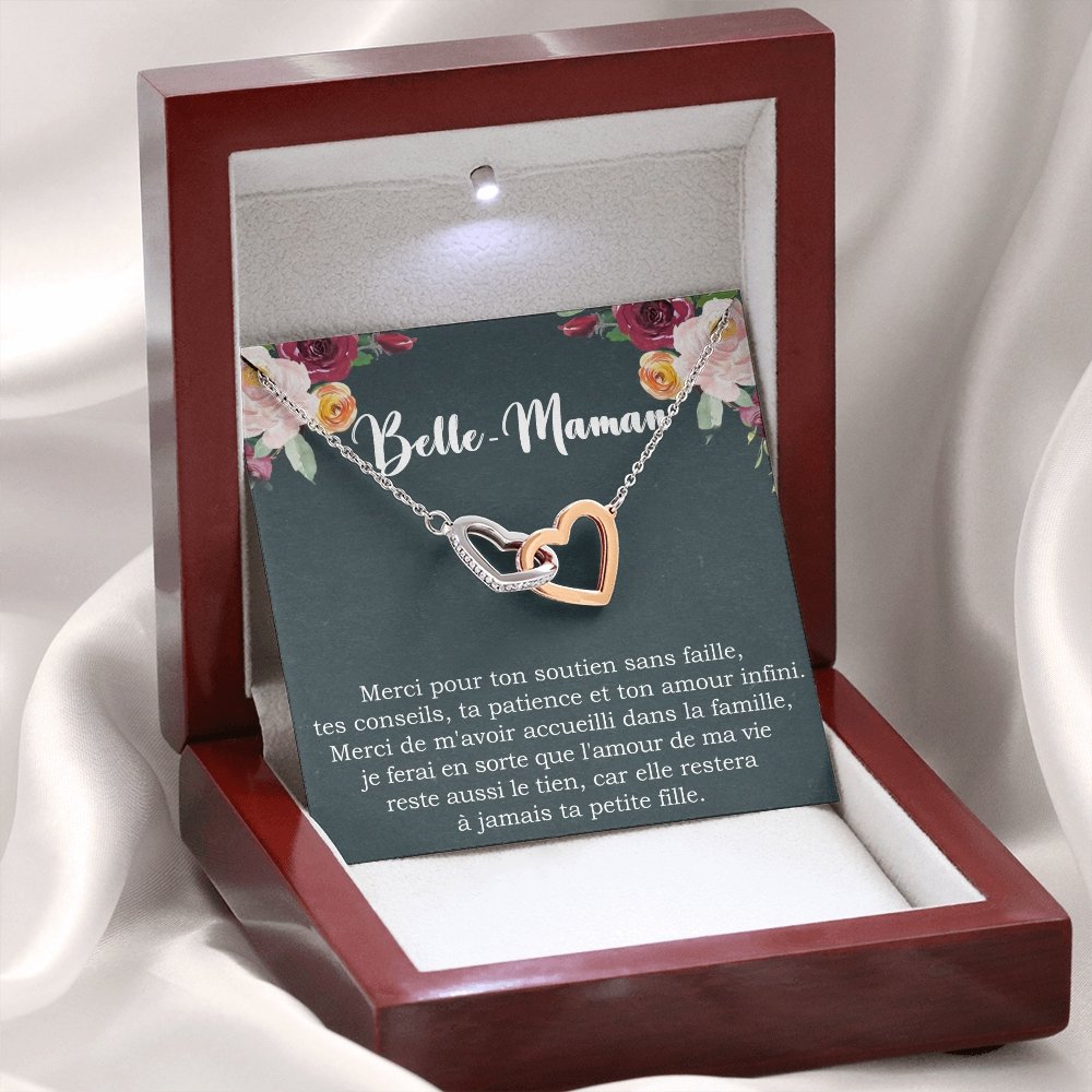 BELMOM • COLLIER BELLE-MÈRE VERSION HOMME Double Cœur - Lehnaa