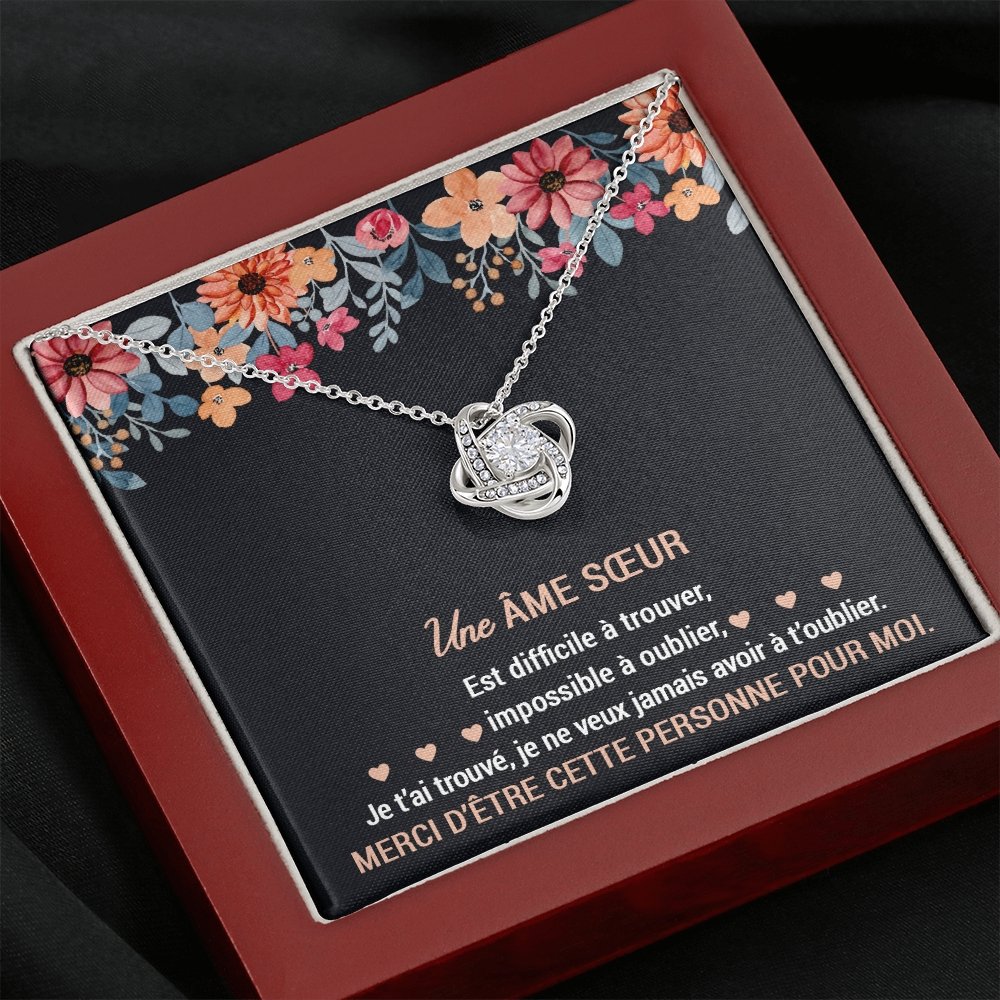 ETERNITY • Collier Ame SŒUR Noeud d'Amour - Lehnaa