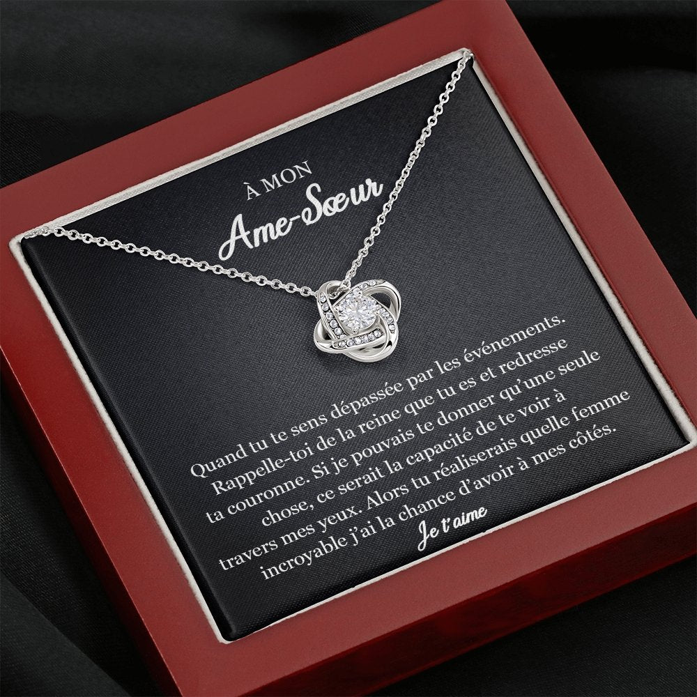 ETERNITY • Collier Ame SŒUR Noeud d'Amour - Lehnaa