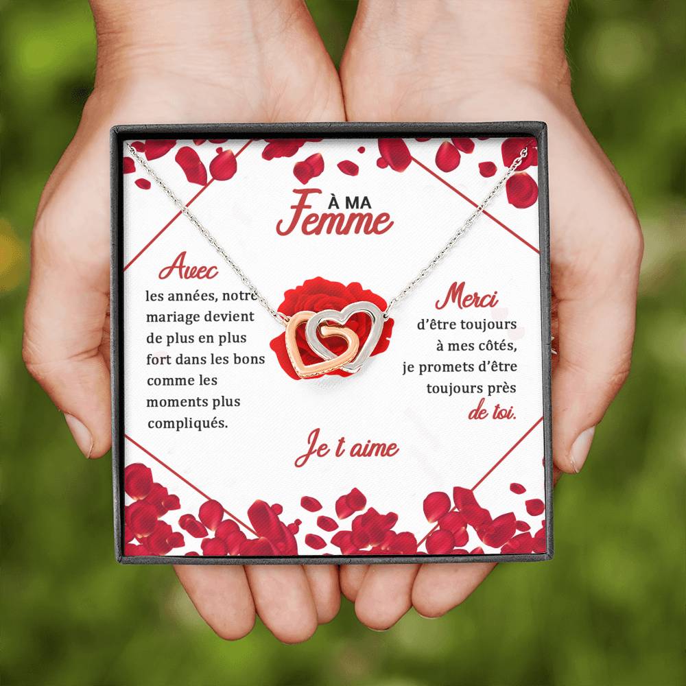 ETERNITY • Collier Amoureux Double Cœur - Lehnaa