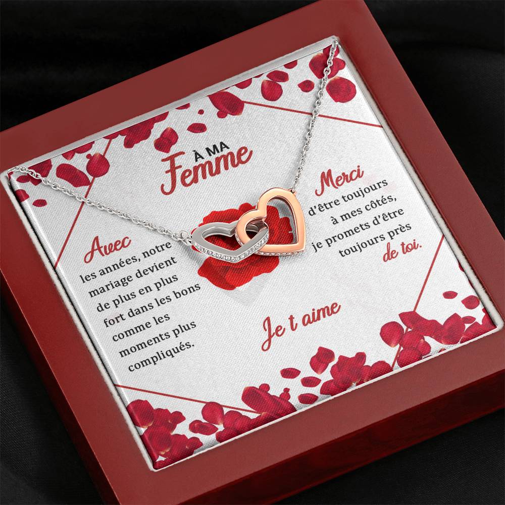 ETERNITY • Collier Amoureux Double Cœur - Lehnaa