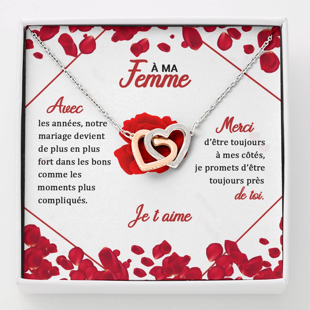 ETERNITY • Collier Amoureux Double Cœur - Lehnaa