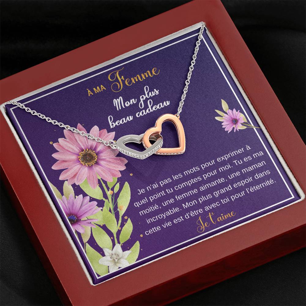 ETERNITY • Collier Amoureux Double Cœur - Lehnaa